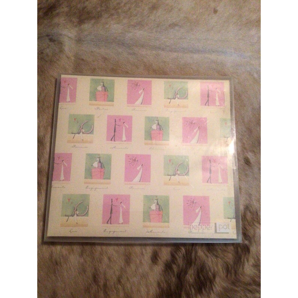 Pepper Pot Wedding Day Whimsy Scrapbook Album 20 Top Loading Sleeves NEW